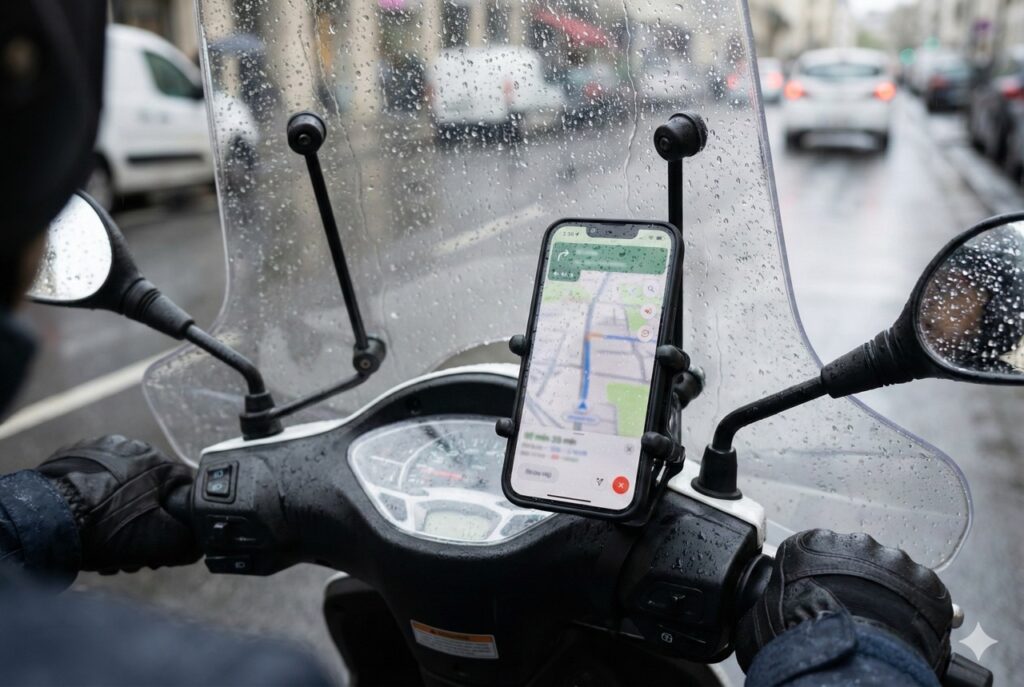 常見手機進水情況：下雨天