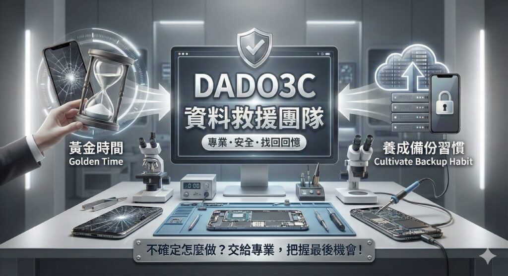 高雄手機資料救援推薦DADO3C,擁有十幾年的經驗和提供現場維修等多項保障。