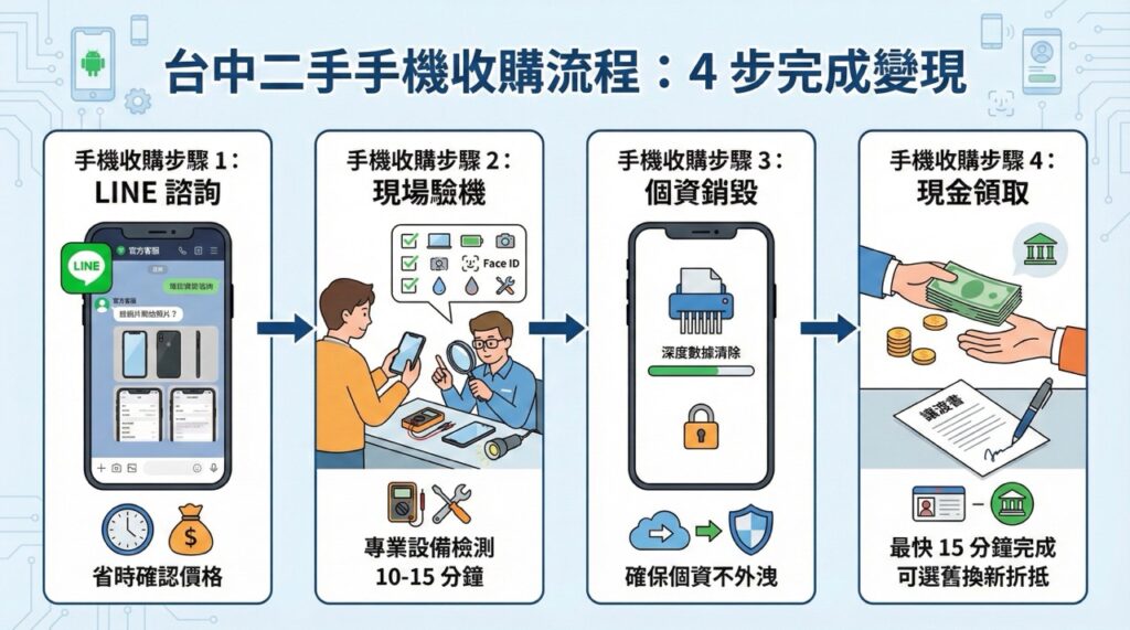 台中手機收購推薦｜收購流程