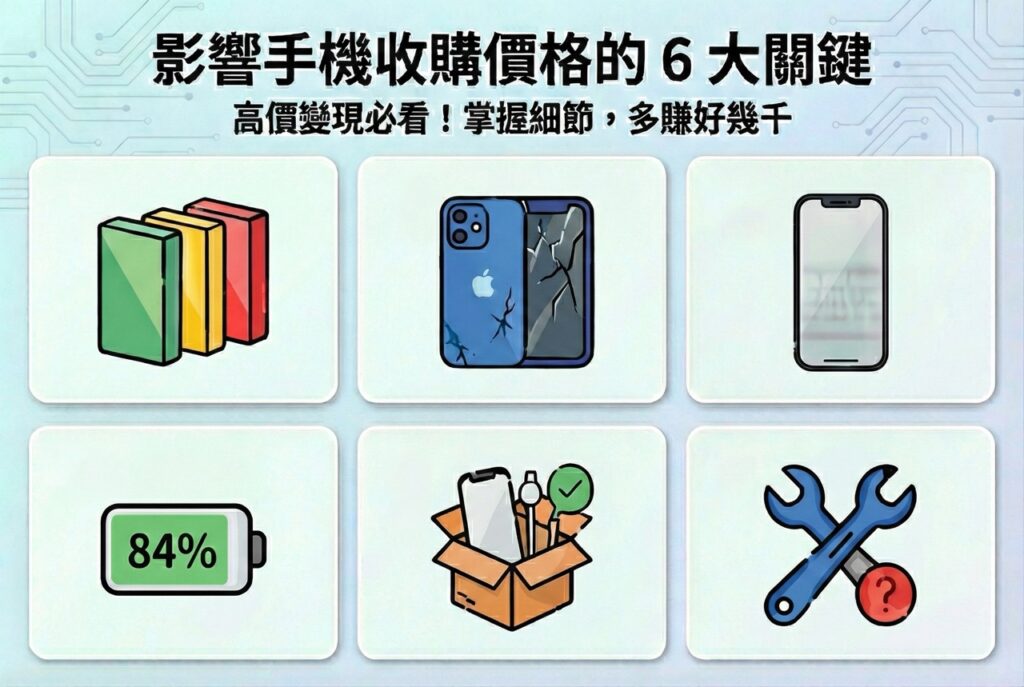 台中手機收購推薦｜影響手機價格收購關鍵